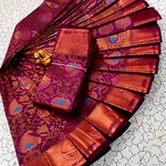 Meena work saree