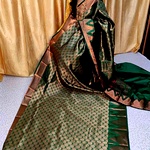Meena work saree