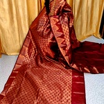 Meena work saree