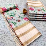 Ac Space Linen Cotton Sarees