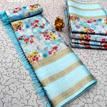Ac Space Linen Cotton Sarees