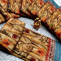 Digital Linen Cotton Sarees