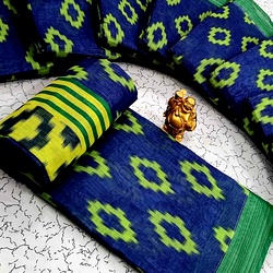 Digital Linen Cotton Sarees