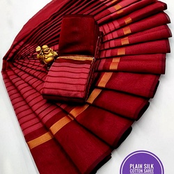 Plain Cotton Sarees