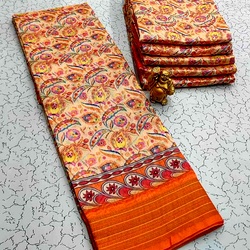 Printing Poly Cotton Sarees