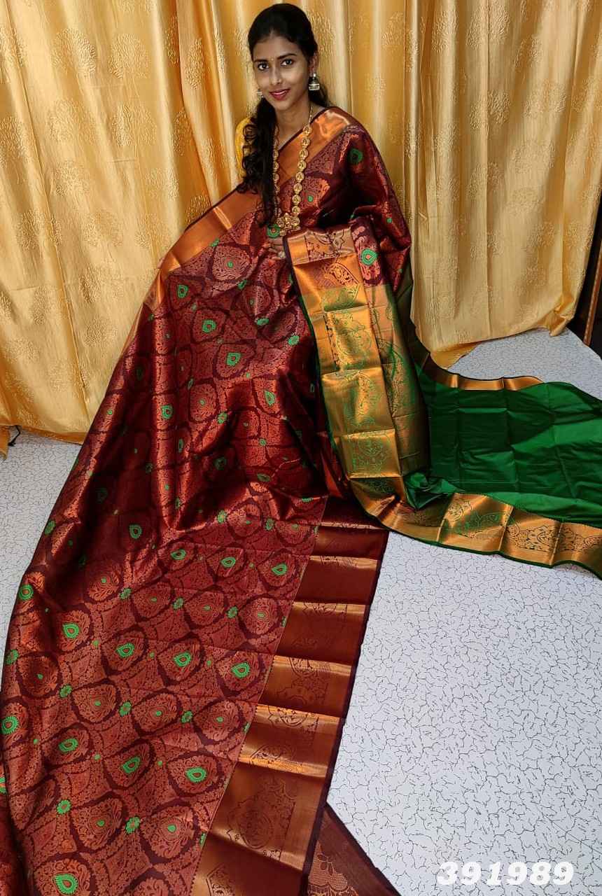 Meena work saree