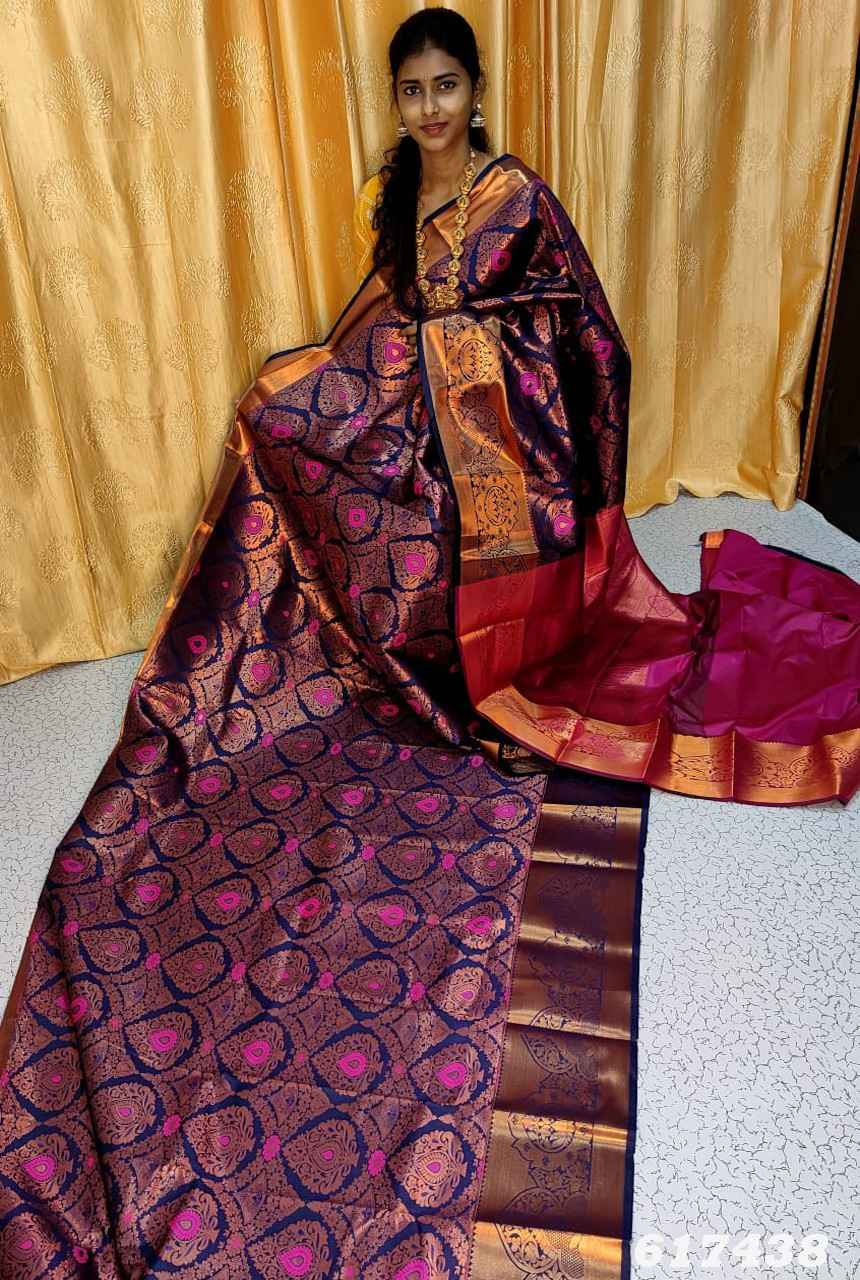Meena work saree