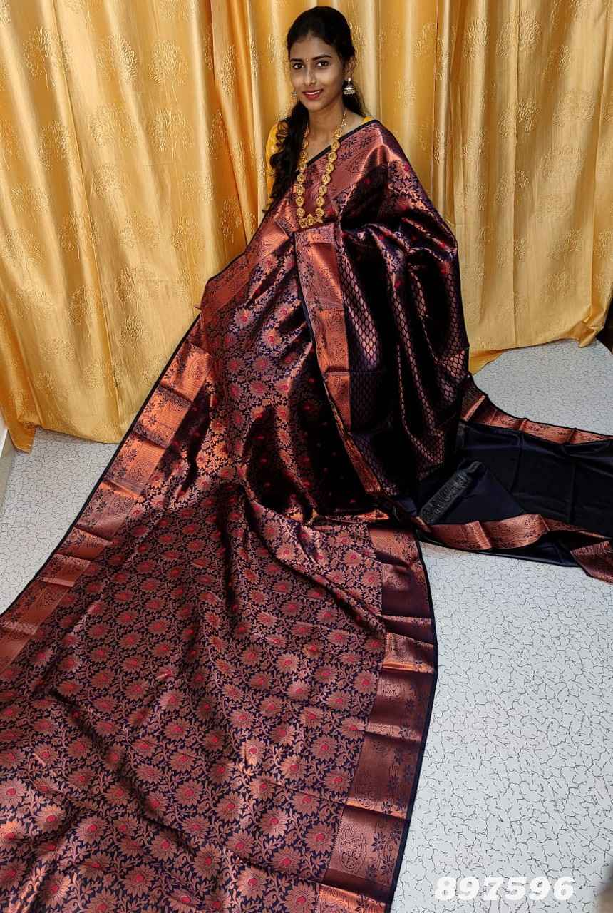 Meena work saree