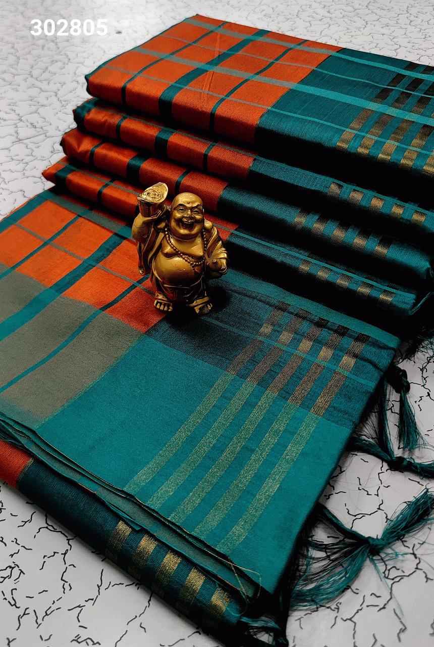 Checked Cotton Sarees