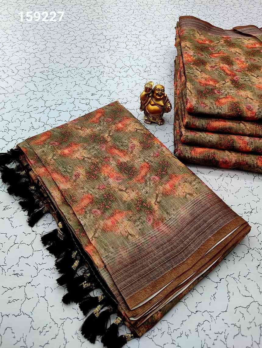 Digital Linen Cotton Sarees