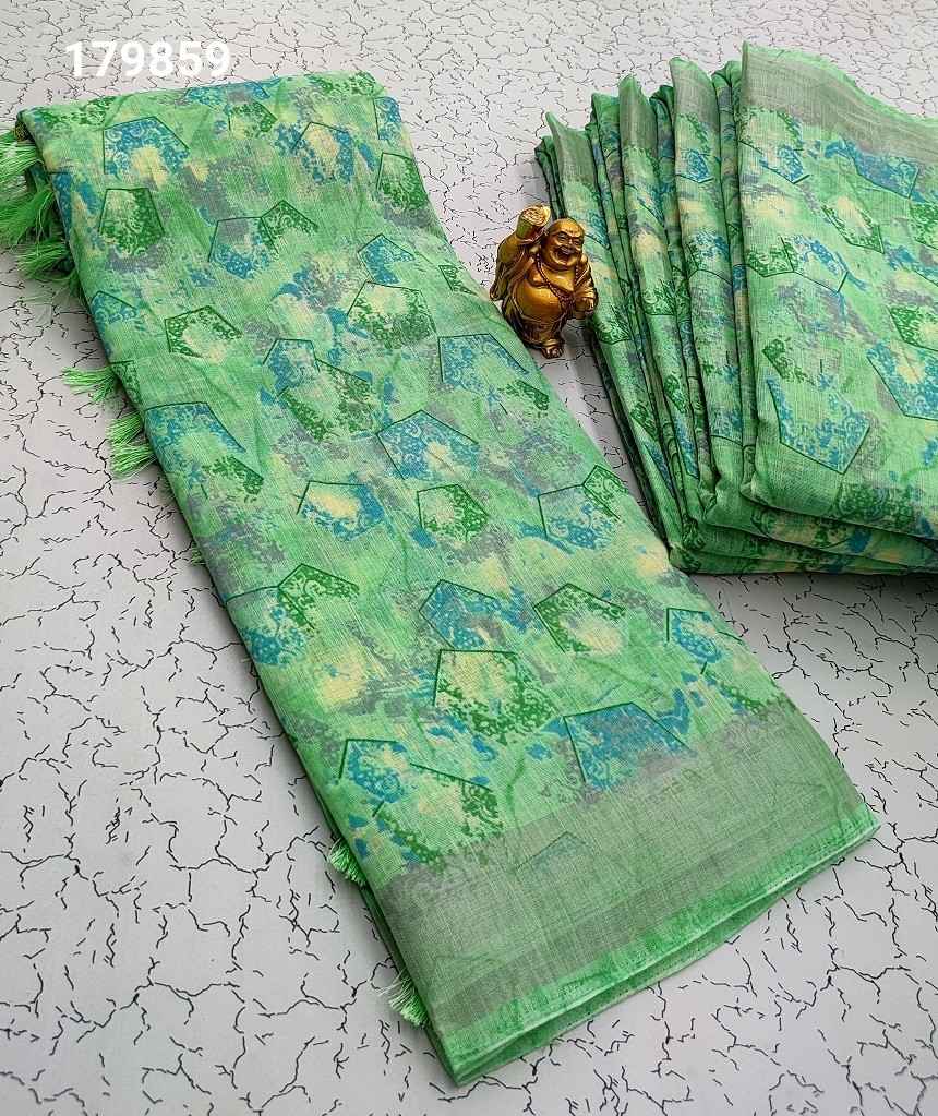 Digital Linen Cotton Sarees