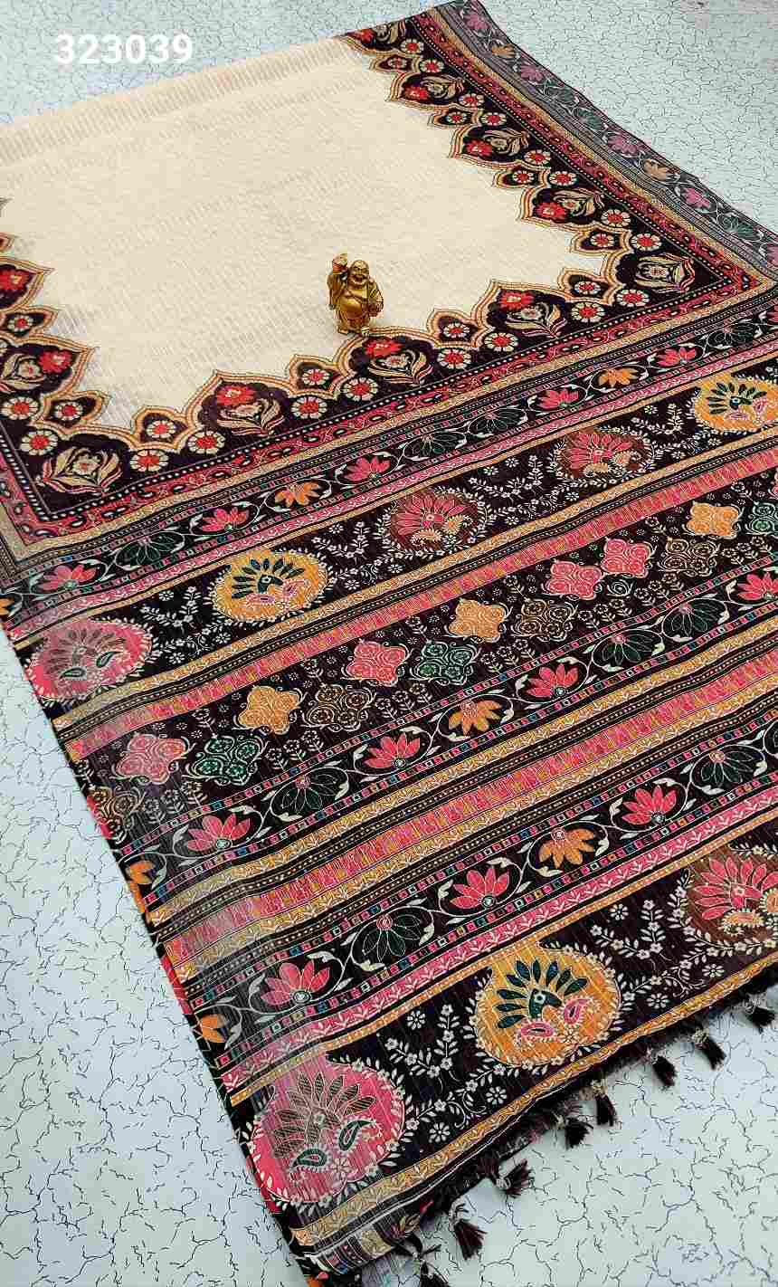 Digital Linen Cotton Sarees