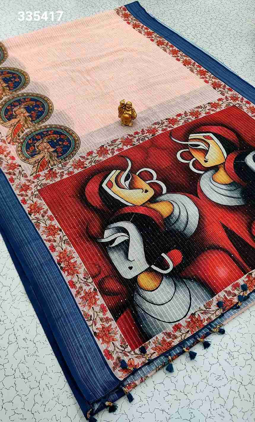 Digital Linen Cotton Sarees