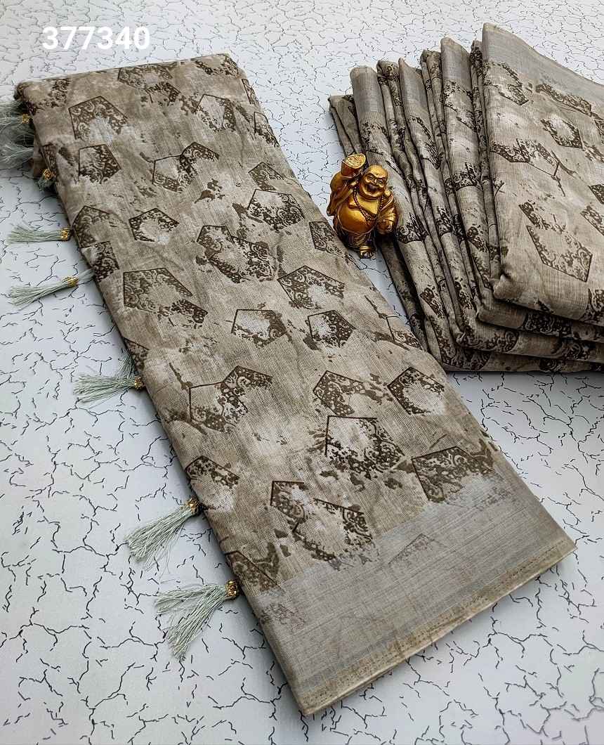 Digital Linen Cotton Sarees