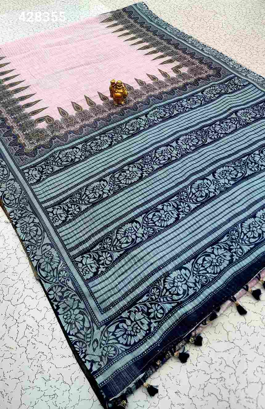 Digital Linen Cotton Sarees