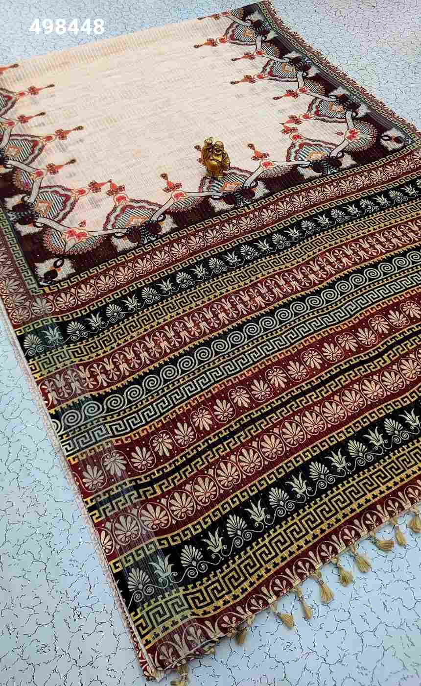 Digital Linen Cotton Sarees