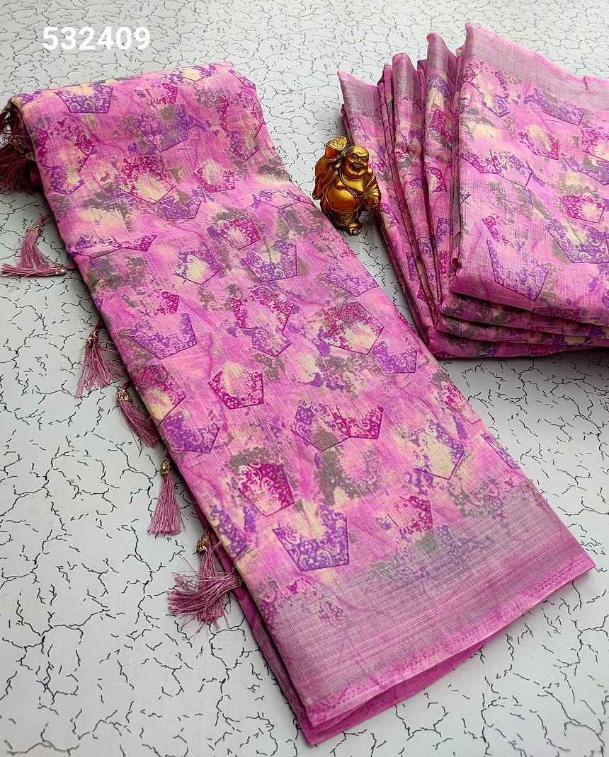 Digital Linen Cotton Sarees