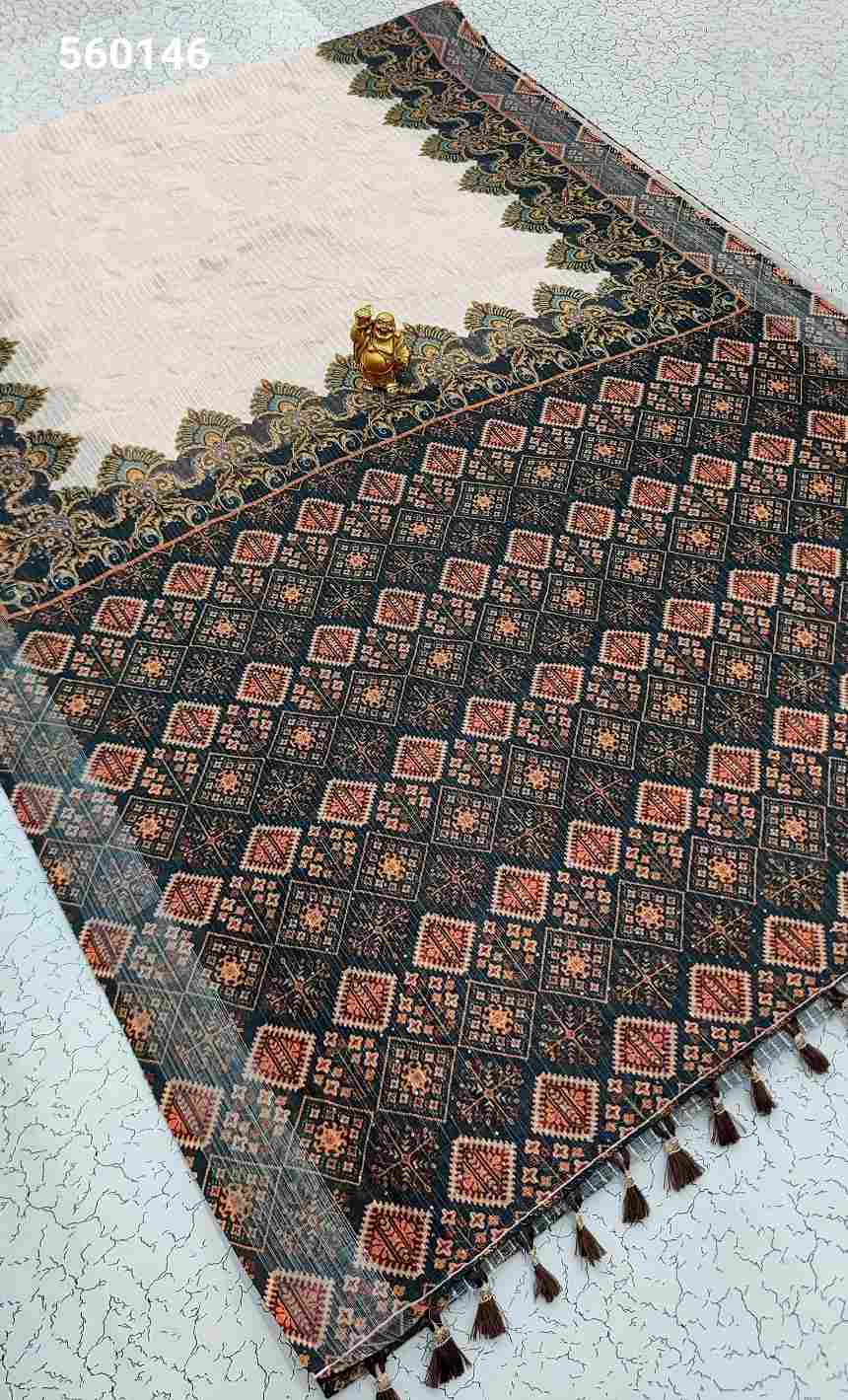 Digital Linen Cotton Sarees