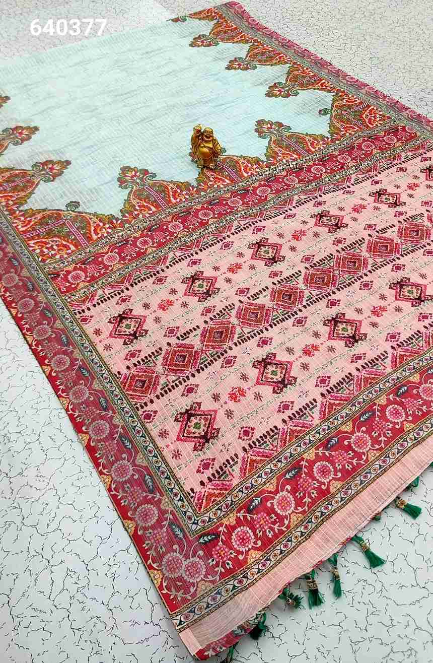 Digital Linen Cotton Sarees