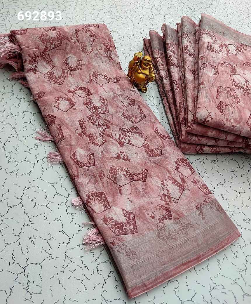 Digital Linen Cotton Sarees