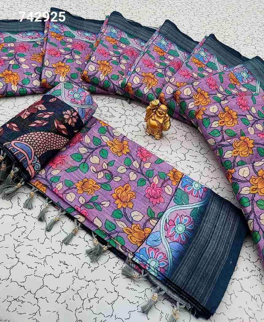 Digital Linen Cotton Sarees