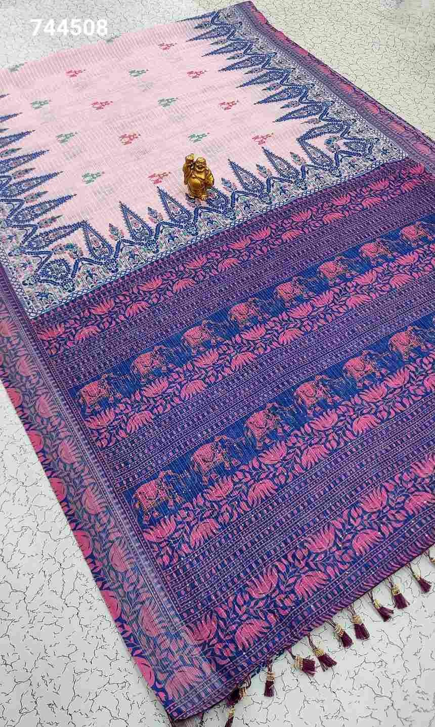 Digital Linen Cotton Sarees