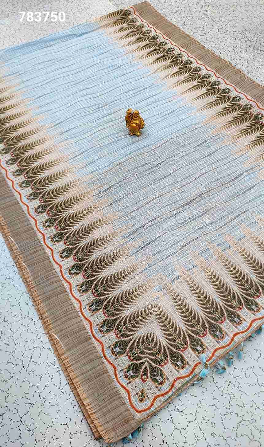 Digital Linen Cotton Sarees