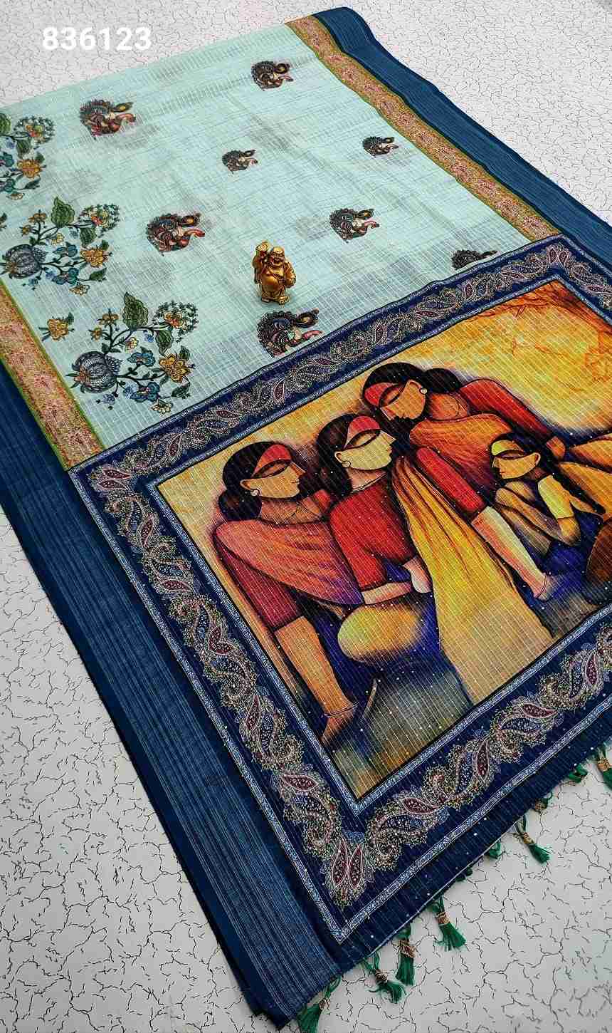 Digital Linen Cotton Sarees