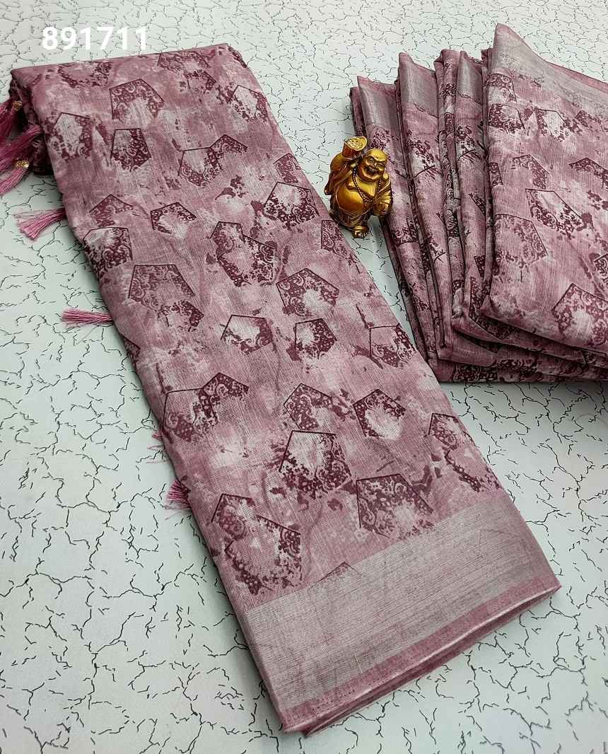 Digital Linen Cotton Sarees