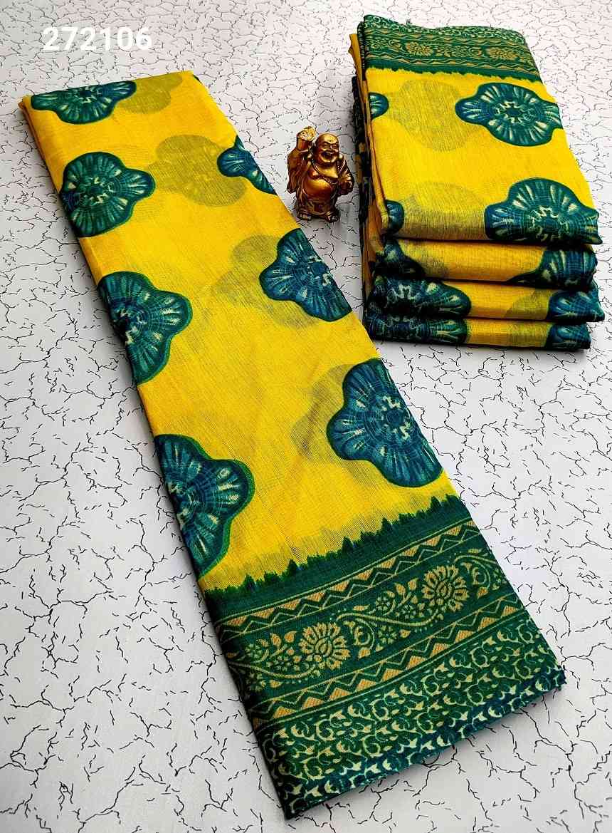 Fancy Print Cotton Sarees