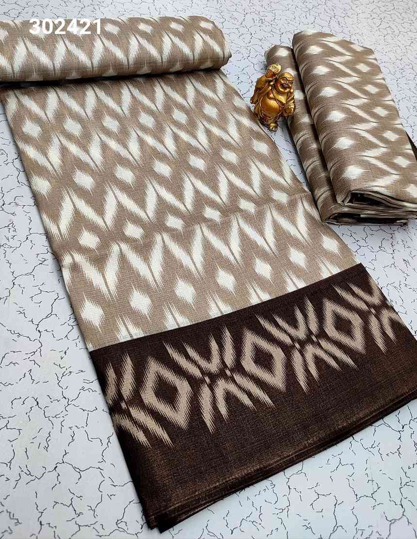 Fancy Print Cotton Sarees