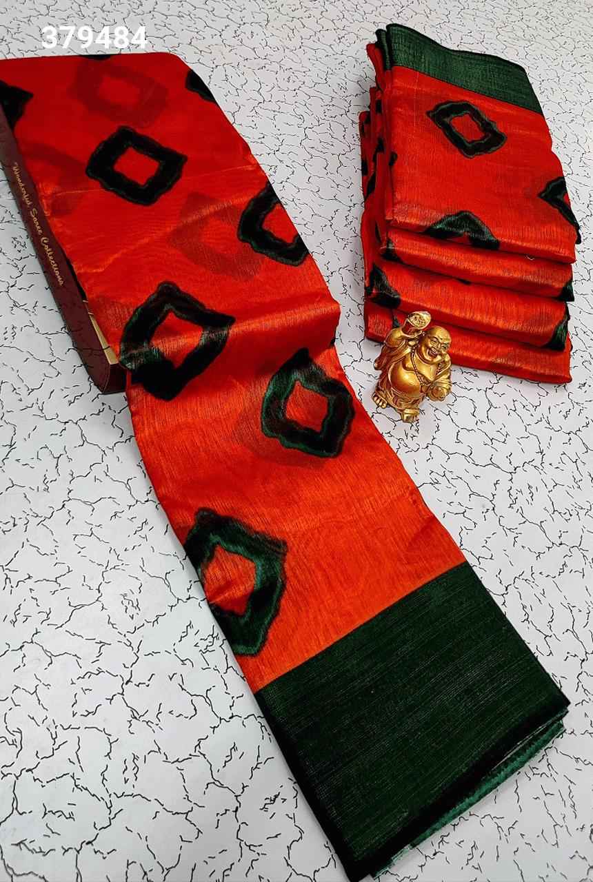 Fancy Print Cotton Sarees