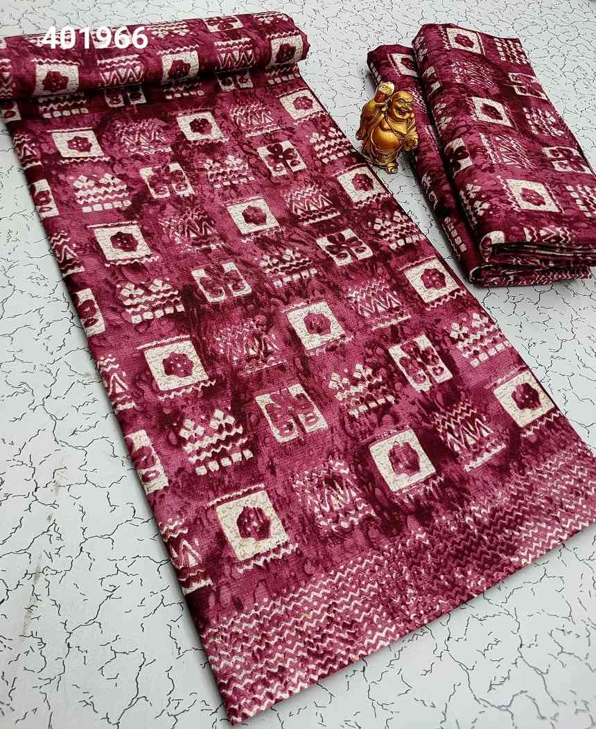 Fancy Print Cotton Sarees