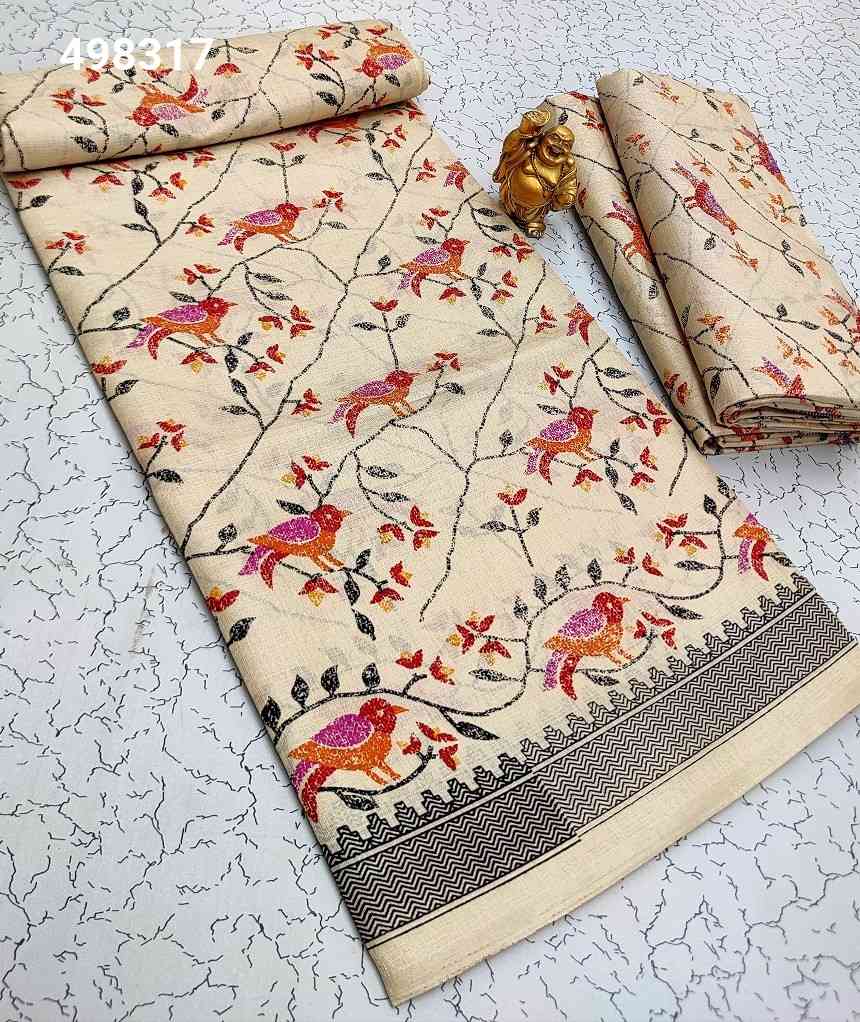 Fancy Print Cotton Sarees