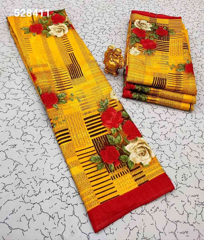 Fancy Print Cotton Sarees