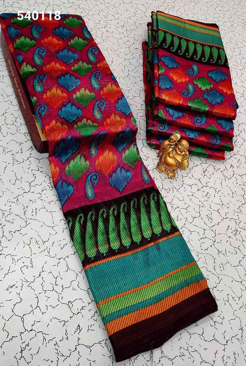 Fancy Print Cotton Sarees