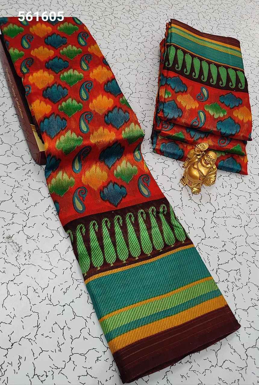 Fancy Print Cotton Sarees