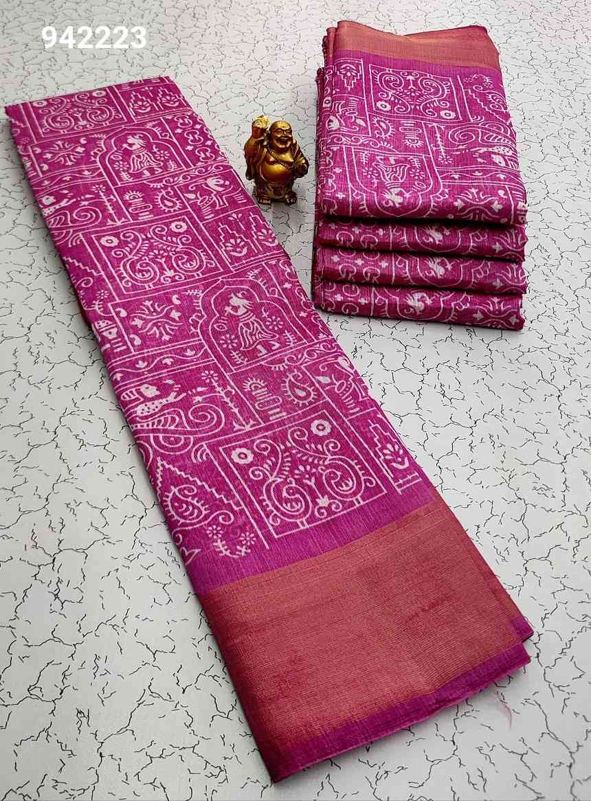 Fancy Print Cotton Sarees