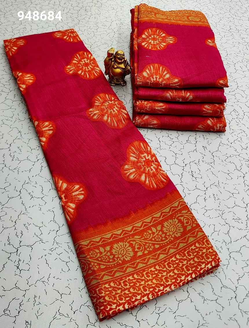 Fancy Print Cotton Sarees