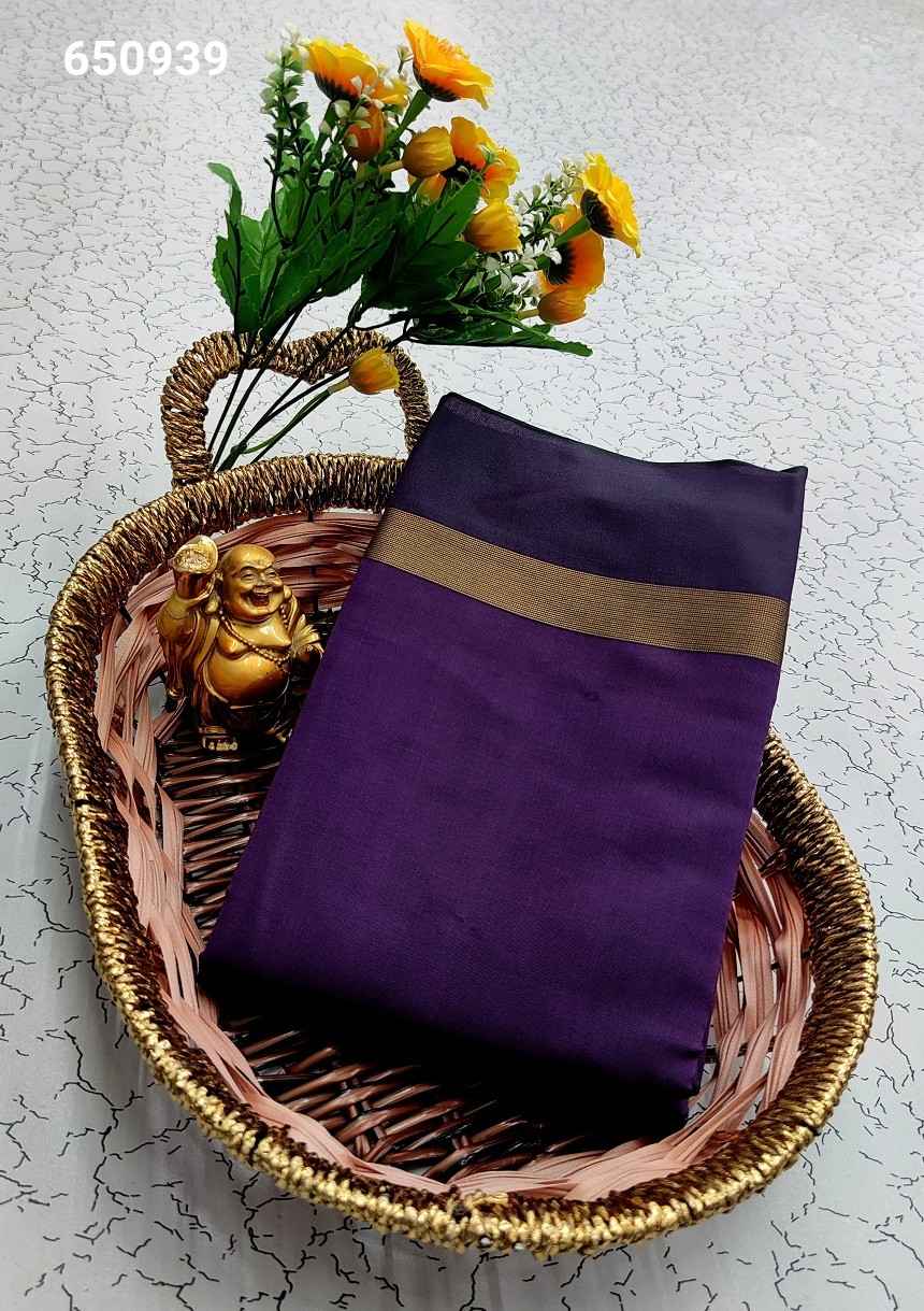Plain Soft Silk Sarees