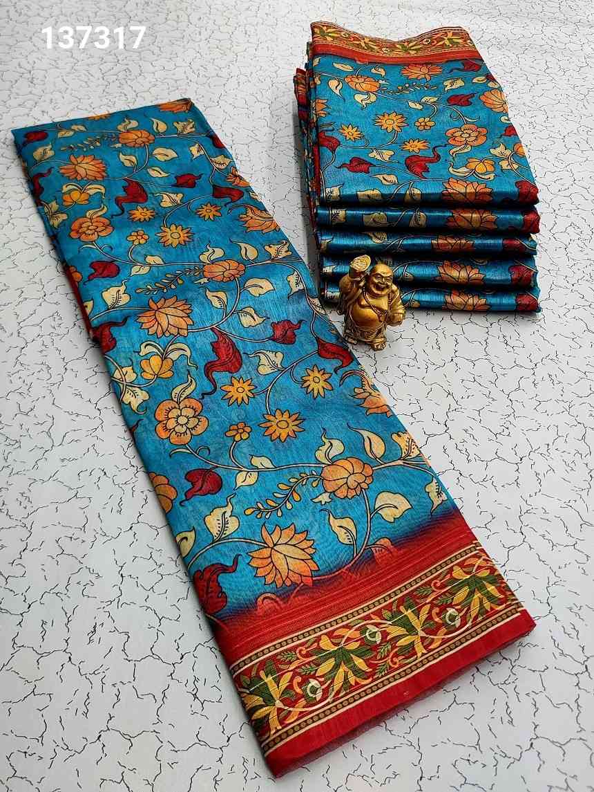 Printing Poly Cotton Sarees