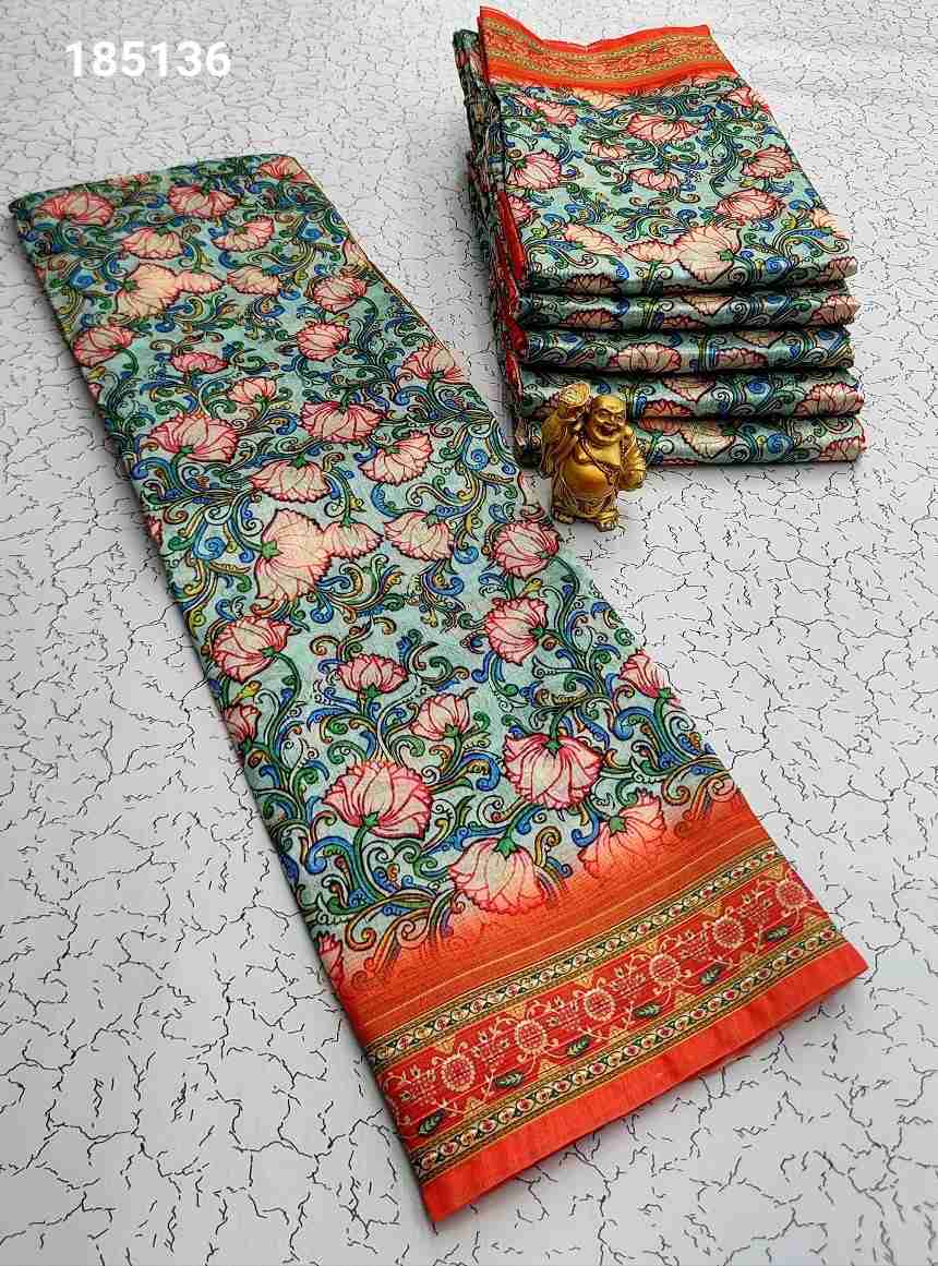 Printing Poly Cotton Sarees