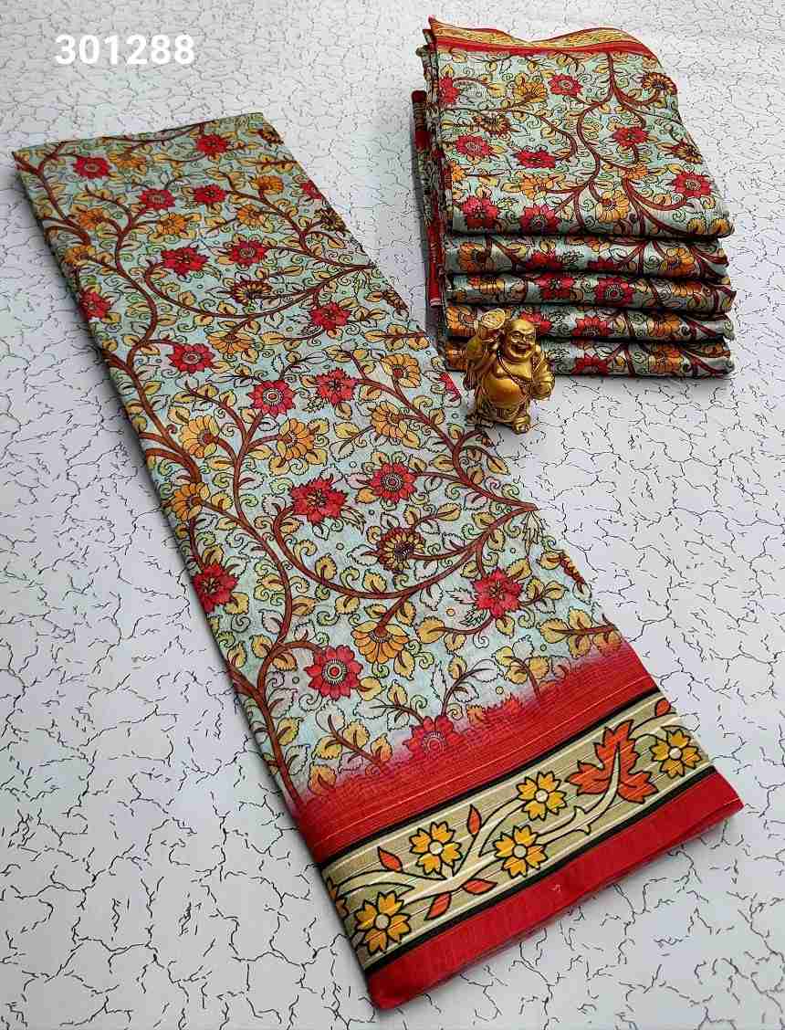 Printing Poly Cotton Sarees