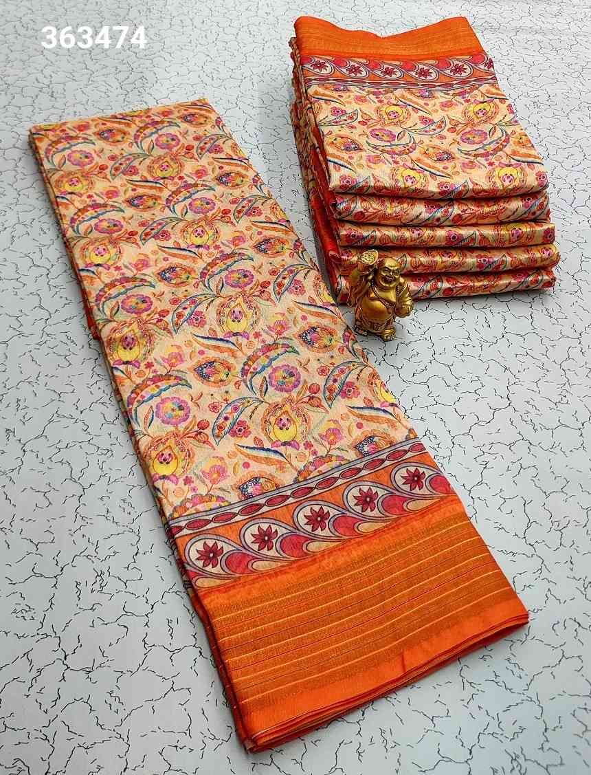 Printing Poly Cotton Sarees