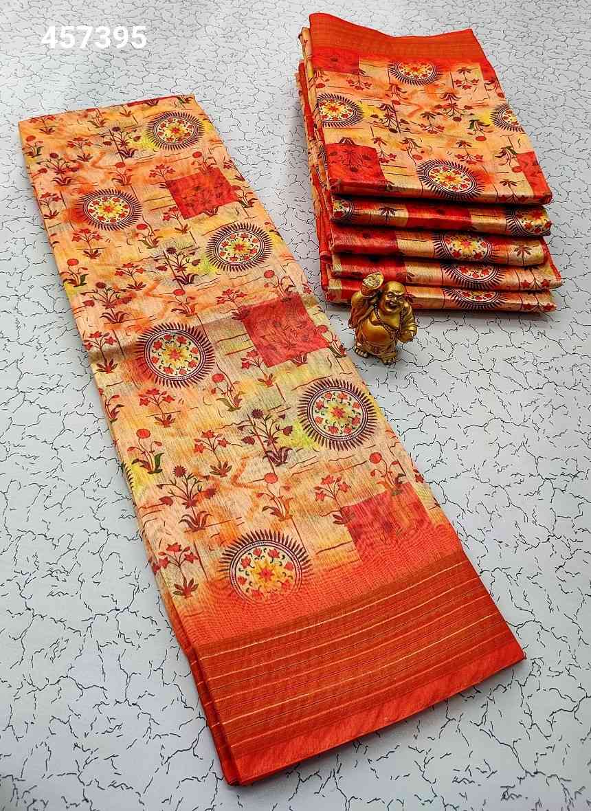 Printing Poly Cotton Sarees