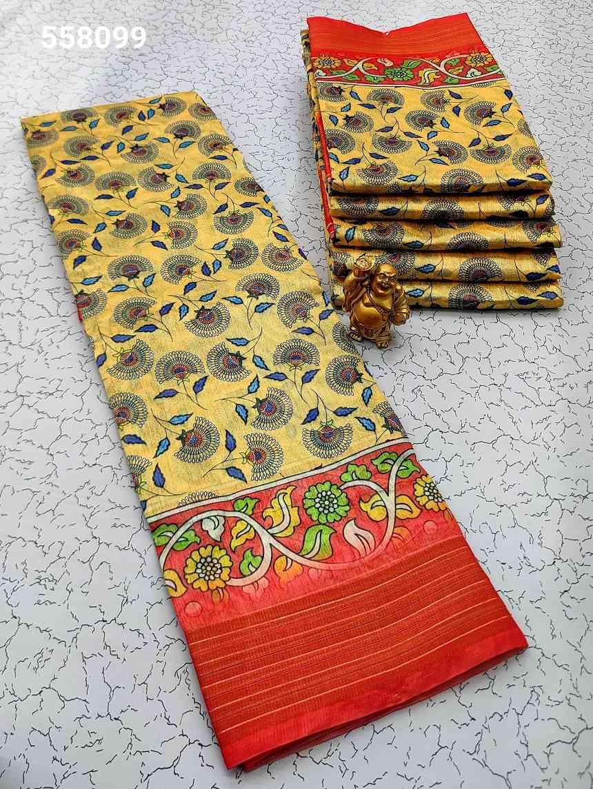 Printing Poly Cotton Sarees