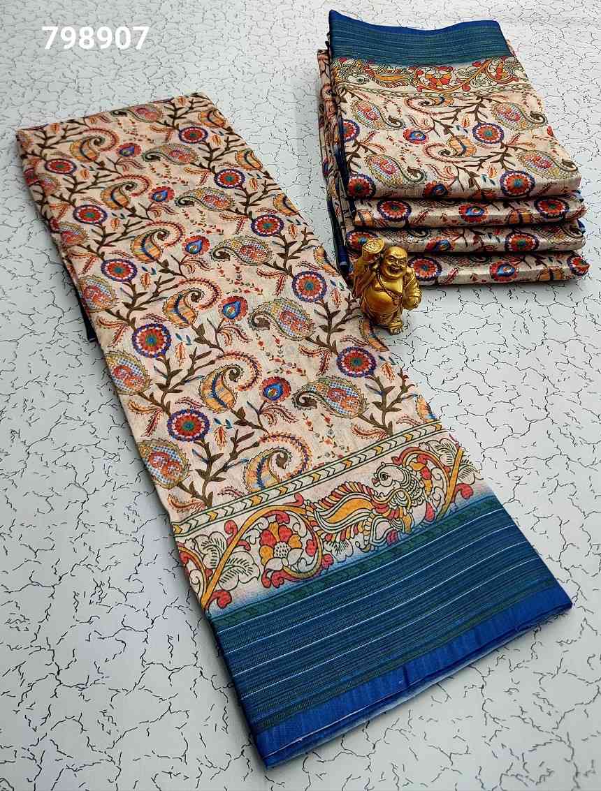 Printing Poly Cotton Sarees