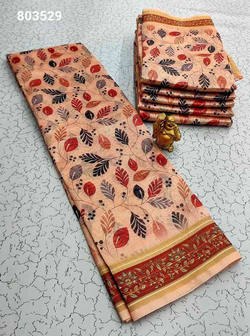 Printing Poly Cotton Sarees