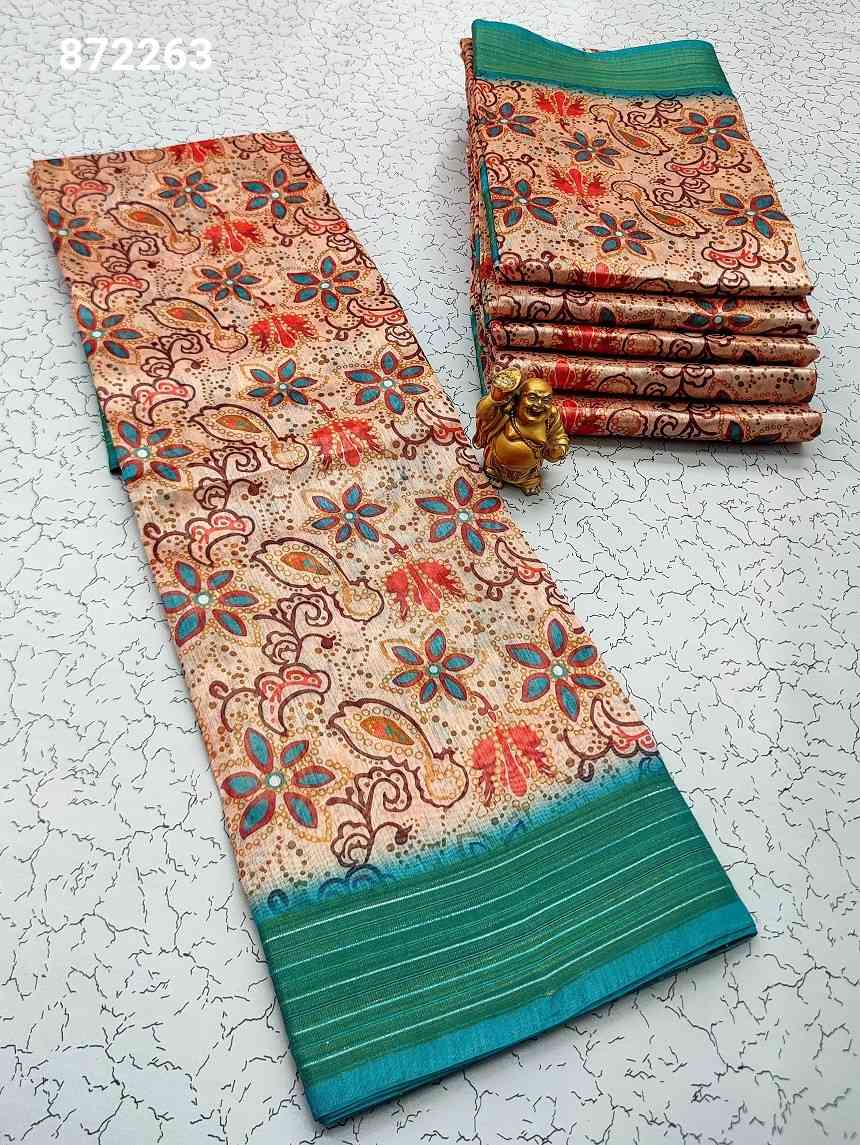 Printing Poly Cotton Sarees
