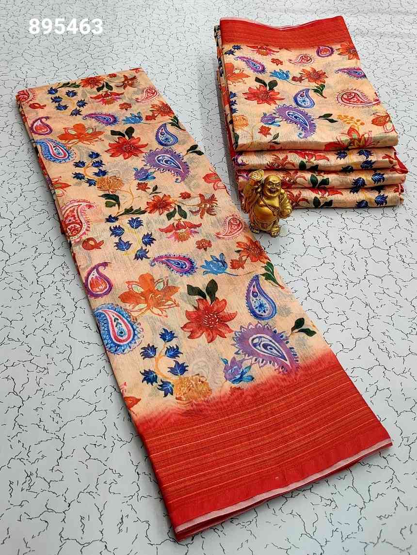 Printing Poly Cotton Sarees
